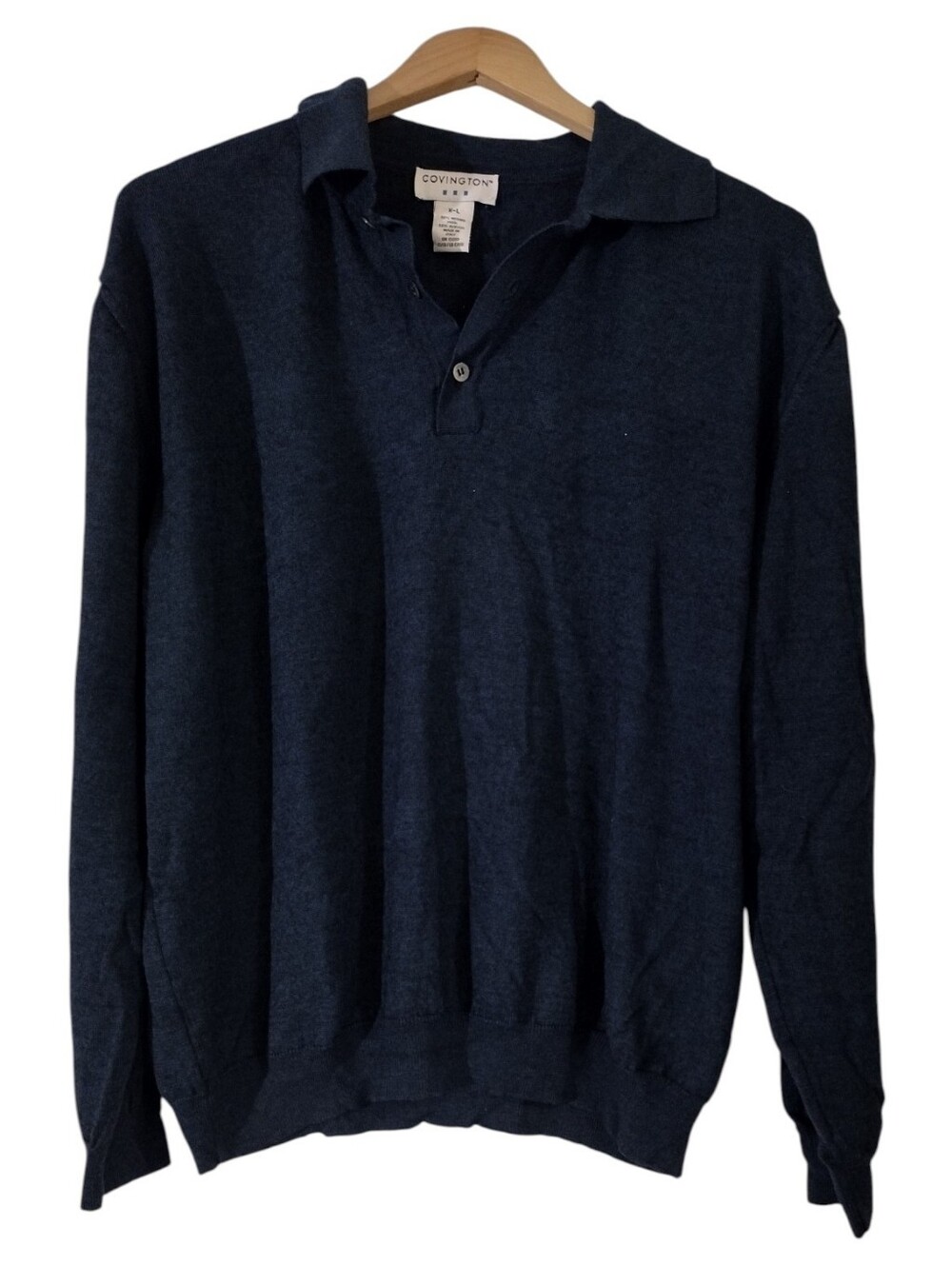 Covington Men's Navy V‑Neck Sweater Pullover